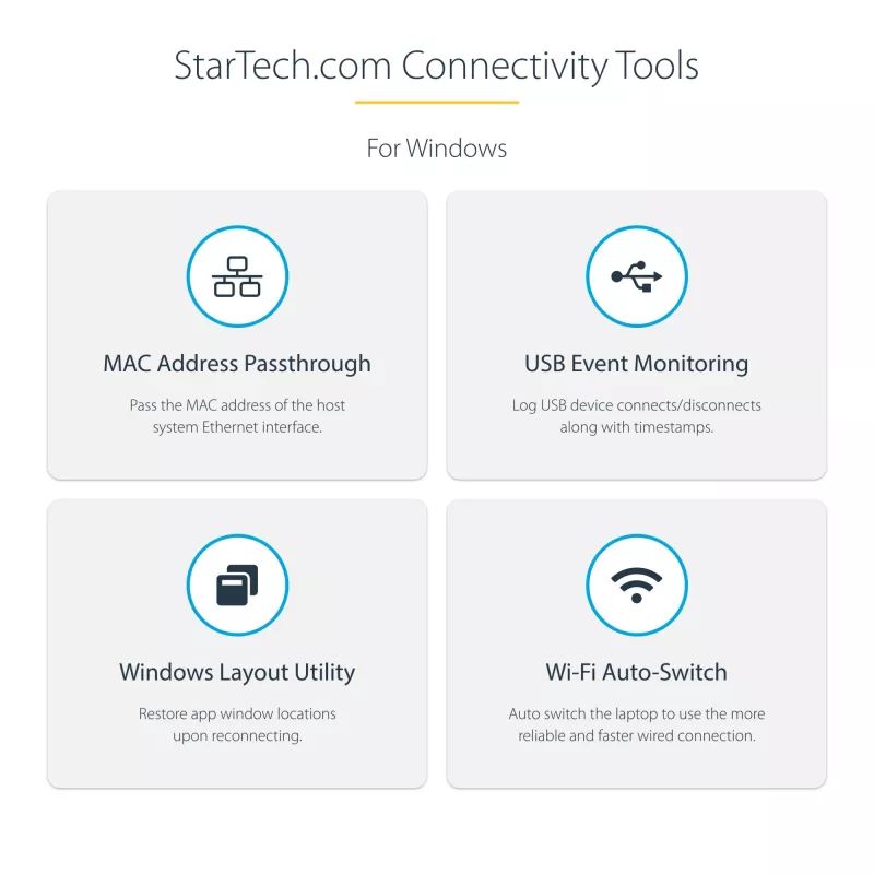 StarTech.com USB-C-multipoort-adapter – 4K 60Hz HDMI – HDR – 2-poorts 5Gbps USB 3.0-hub – 100W Power Delivery Pass-Through – GbE – Works with Chromebook gecertificeerd – Windows/macOS
