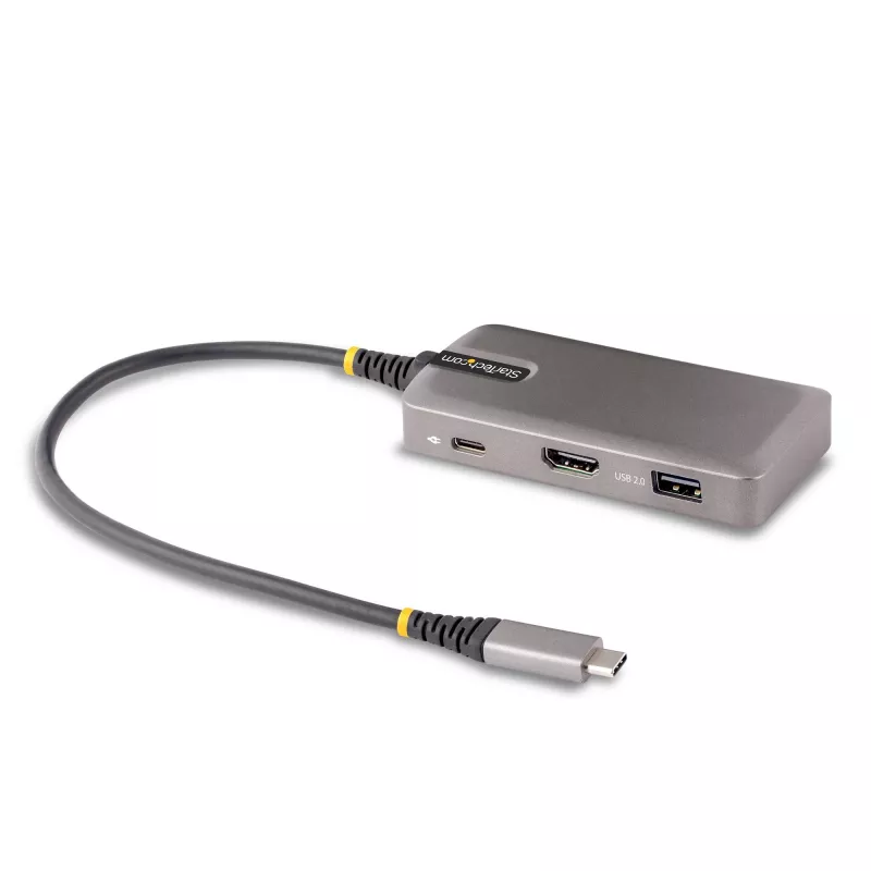StarTech.com USB-C-multipoort-adapter - 4K 60Hz HDMI met HDR - 3-poorts USB-hub - 100W Power Delivery doorvoer - Works With Chromebook gecertificeerd - Windows/macOS/iPadOS/Android™