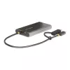 StarTech.com USB-C naar dual-HDMI-adapter – USB-C of A naar 2x HDMI – 4K 60Hz – 100W Power Delivery pass-through – 30 cm (1ft) geïntegreerde kabel – USB-naar-HDMI multi-monitor-converter voor laptop – TAA