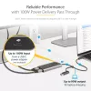 StarTech.com USB-C naar dual-HDMI-adapter – USB-C of A naar 2x HDMI – 4K 60Hz – 100W Power Delivery pass-through – 30 cm (1ft) geïntegreerde kabel – USB-naar-HDMI multi-monitor-converter voor laptop – TAA