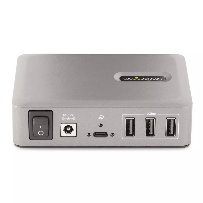 StarTech.com 10-poorts USB-C-hub - 8x USB-A/2x USB-C - self-powered met 65W voeding - USB 3.1 10Gbps - desktop/laptop USB-hub met USB-IF gecertificeerde 3ft vergrendelbare kabel, USB C-hub
