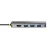 StarTech.com USB-C-multipoort-adapter – 4K 60Hz HDMI-video, 3-poorts 5Gbit/s USB-A-hub, 100W USB Power Delivery doorvoer/GbE/SD/MicroSD, 30cm kabel, draagbare laptop-dockingstation