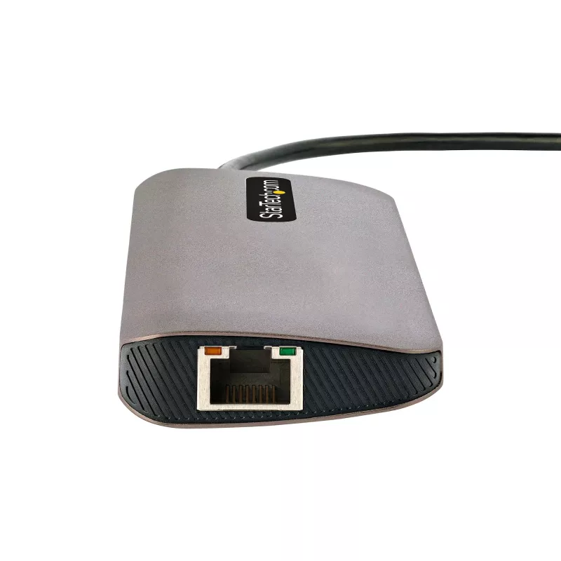 StarTech.com USB-C-multipoort-adapter – 4K 60Hz HDMI-video, 3-poorts 5Gbit/s USB-A-hub, 100W USB Power Delivery doorvoer/GbE/SD/MicroSD, 30cm kabel, draagbare laptop-dockingstation
