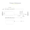 StarTech.com USB-C-multipoort-adapter – 4K 60Hz HDMI-video, 3-poorts 5Gbit/s USB-A-hub, 100W USB Power Delivery doorvoer/GbE/SD/MicroSD, 30cm kabel, draagbare laptop-dockingstation