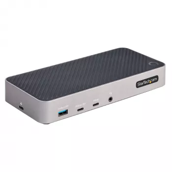StarTech.com USB-C triple monitor dockingstation - HDMI/DP triple 4k USB-C dock - 5x USB-hub - GbE - 100W PD - universele multi monitor dockingstation - Thunderbolt 3/4 compatibel