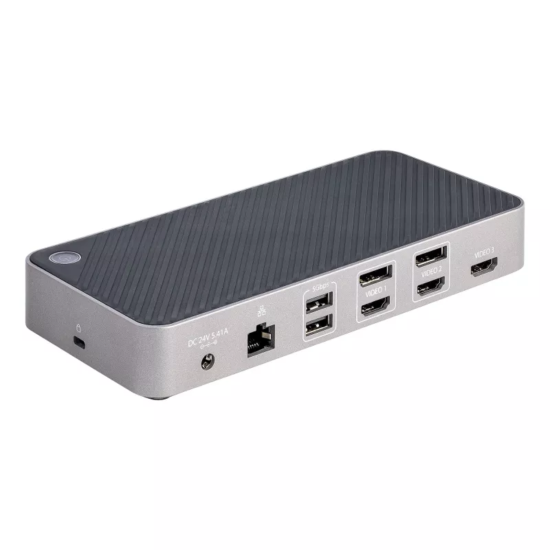 StarTech.com USB-C triple monitor dockingstation - HDMI/DP triple 4k USB-C dock - 5x USB-hub - GbE - 100W PD - universele multi monitor dockingstation - Thunderbolt 3/4 compatibel