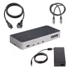 StarTech.com USB-C triple monitor dockingstation - HDMI/DP triple 4k USB-C dock - 5x USB-hub - GbE - 100W PD - universele multi monitor dockingstation - Thunderbolt 3/4 compatibel