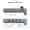 StarTech.com USB-C triple monitor dockingstation - HDMI/DP triple 4k USB-C dock - 5x USB-hub - GbE - 100W PD - universele multi monitor dockingstation - Thunderbolt 3/4 compatibel