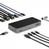 StarTech.com USB-C triple monitor dockingstation - HDMI/DP triple 4k USB-C dock - 5x USB-hub - GbE - 100W PD - universele multi monitor dockingstation - Thunderbolt 3/4 compatibel
