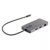 StarTech.com USB-C-multipoort-adapter, dual-HDMI-video, 4K 60Hz, 2-voudige 5 Gbit/s USB-A-hub, 100 W Power Delivery pass-through/GbE/SD/MicroSD, 30 cm kabel, reis-dock, laptop-dockingstation