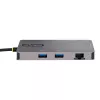 StarTech.com USB-C-multipoort-adapter, dual-HDMI-video, 4K 60Hz, 2-voudige 5 Gbit/s USB-A-hub, 100 W Power Delivery pass-through/GbE/SD/MicroSD, 30 cm kabel, reis-dock, laptop-dockingstation