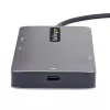 StarTech.com USB-C-multipoort-adapter, dual-HDMI-video, 4K 60Hz, 2-voudige 5 Gbit/s USB-A-hub, 100 W Power Delivery pass-through/GbE/SD/MicroSD, 30 cm kabel, reis-dock, laptop-dockingstation