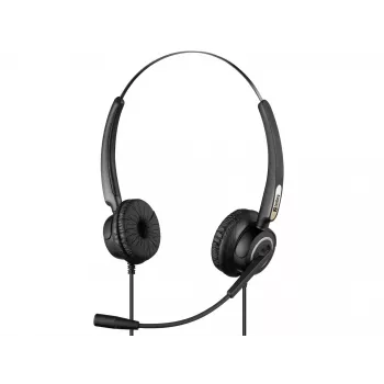 Sandberg USB Office headset Pro stereo, bedraad, kantoor/callcenter, 20 - 20000 Hz, 115 g, headset, zwart