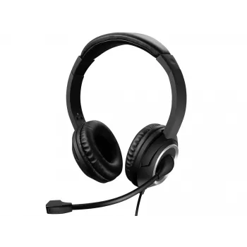 Sandberg MiniJack chat headset, bedraad, bellen/muziek, 20 - 20000 Hz, 180 g, headset, zwart
