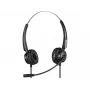 Sandberg USB+RJ9/11 headset Pro stereo, bedraad, kantoor/callcenter, 20 - 7000 Hz, headset, zwart