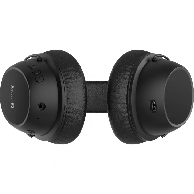 Sandberg draadloze headset ANC FlexMic, draadloos, gaming, 20 - 20000 Hz, 211 g, headset, zwart