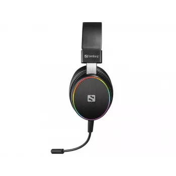 Sandberg HeroBlaster draadloze headset, bedraad & draadloos, 20 - 20000 Hz, gaming, 300 g, headset, zwart