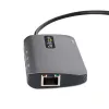 StarTech.com USB-C-multipoort-adapter, 4K 60Hz HDMI-video, 3-poorts 5Gbps USB-hub, 100W Power Delivery pass-through, GbE, 30 cm kabel, mini-reisdock, laptop-dockingstation