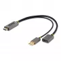 StarTech.com 30cm HDMI-naar-DisplayPort-adapterkabel, actieve 4K 60Hz HDMI 2.0 naar DP 1.2 converter, HDR, USB-busvoeding, HDMI-bron naar DisplayPort-monitor voor laptops/pc's
