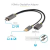 StarTech.com 30cm HDMI-naar-DisplayPort-adapterkabel, actieve 4K 60Hz HDMI 2.0 naar DP 1.2 converter, HDR, USB-busvoeding, HDMI-bron naar DisplayPort-monitor voor laptops/pc's