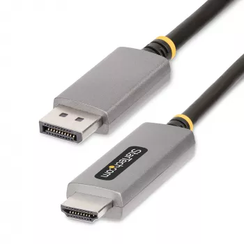 StarTech.com 2 m DisplayPort-naar-HDMI-adapterkabel, 8K 60Hz, 4K 144Hz, HDR10, DP 1.4 naar HDMI 2.1 actieve videoconverter, DisplayPort-desktop naar HDMI-monitor, M/M - DisplayPort-naar-HDMI-kabel