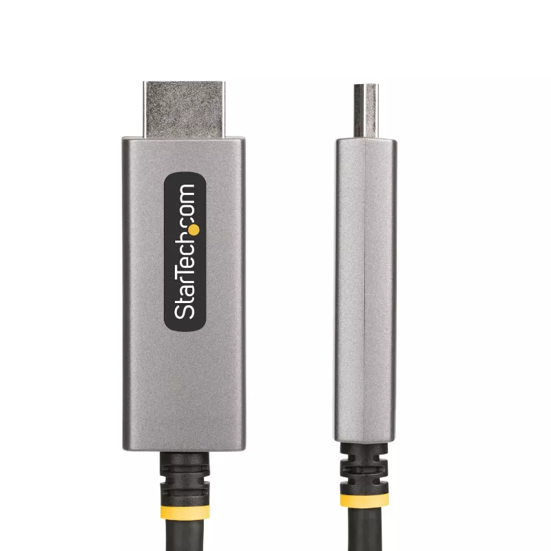 StarTech.com 2 m DisplayPort-naar-HDMI-adapterkabel, 8K 60Hz, 4K 144Hz, HDR10, DP 1.4 naar HDMI 2.1 actieve videoconverter, DisplayPort-desktop naar HDMI-monitor, M/M - DisplayPort-naar-HDMI-kabel