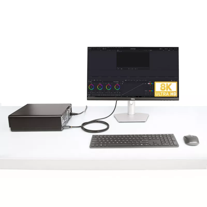StarTech.com 2 m DisplayPort-naar-HDMI-adapterkabel, 8K 60Hz, 4K 144Hz, HDR10, DP 1.4 naar HDMI 2.1 actieve videoconverter, DisplayPort-desktop naar HDMI-monitor, M/M - DisplayPort-naar-HDMI-kabel