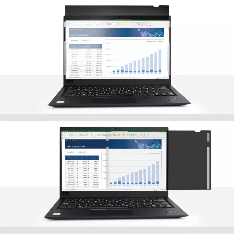 StarTech.com 33,8 cm (13,3 inch) laptopprivacyfilter – antireflecterende privacybescherming voor breedbeelddisplays (16:9) – beschermfolie voor laptopdisplay met 51% blauwlichtreductie – tweezijdig mat/glanzend