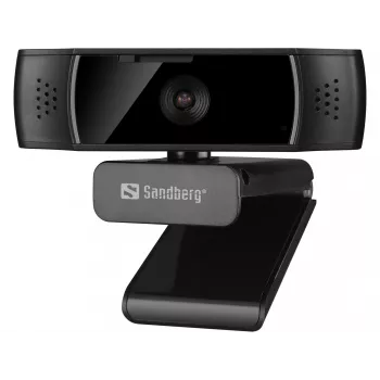 Sandberg USB-webcam autofocus DualMic, 2,07 MP, 1920 x 1080 pixels, Full HD, 30 fps, 70°, 70°