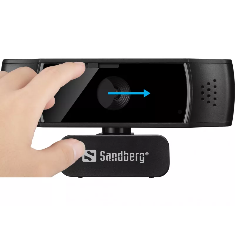 Sandberg USB-webcam autofocus DualMic, 2,07 MP, 1920 x 1080 pixels, Full HD, 30 fps, 70°, 70°