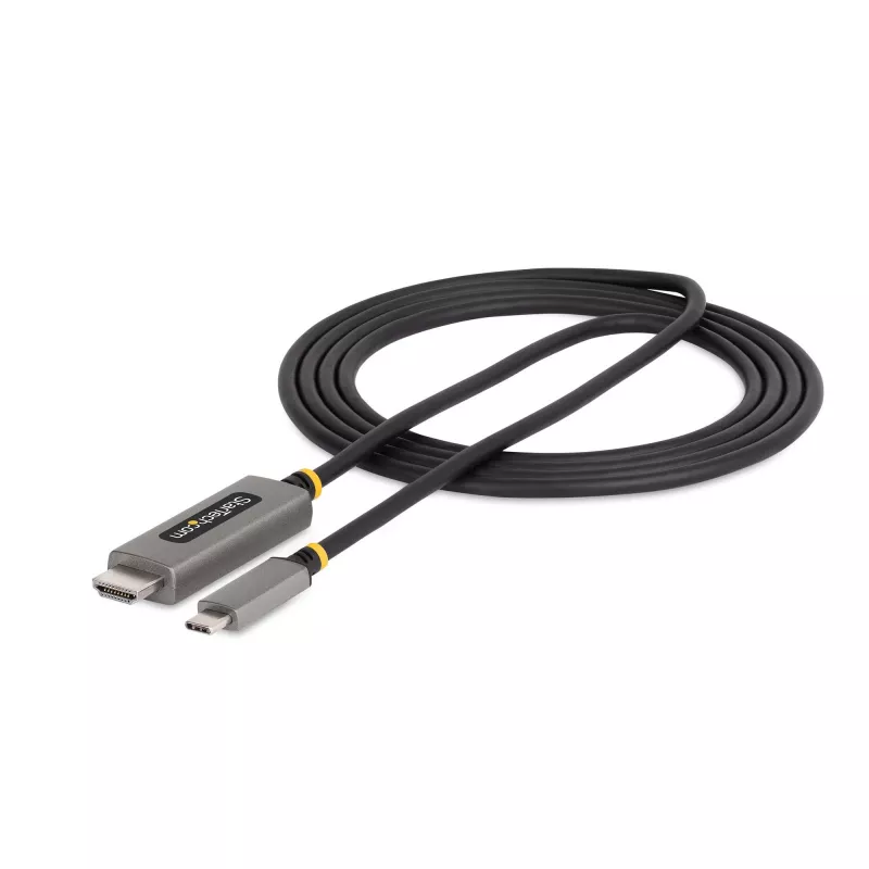 StarTech.com 6ft (2m) USB-C naar HDMI adapterkabel, 8K 60Hz, 4K 144Hz, HDR10, USB Type-C naar HDMI 2.1 videoconverterkabel, USB-C DP Alt Mode/USB4/Thunderbolt 3/4 compatibel – USB-C laptop naar HDMI monitor