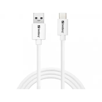 Sandberg USB-C 3.1 USB-A 3.0 1M, 1 m, USB A, USB C, USB 3.2 Gen 1 (3.1 Gen 1), stekker/stekker, wit