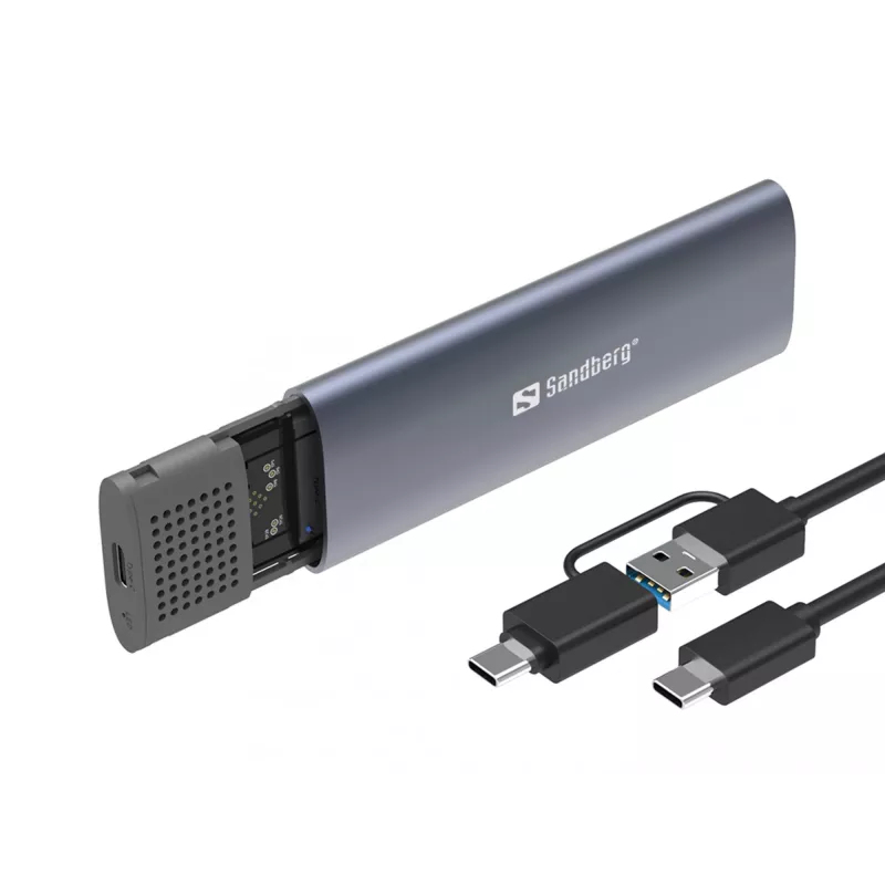 Sandberg USB 3.2-behuizing voor M.2+NVMe SSD