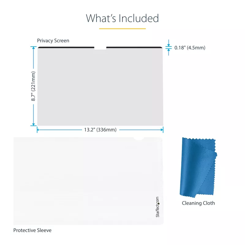 StarTech.com privacyscreen voor 15 inch MacBook Air 2023, afneembaar en omkeerbaar, antireflecterend privacyscreenfilter, magnetische laptop-displaybescherming met 51% blauwlichtreductie