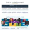 StarTech.com 16 inch MacBook Pro 21/23 laptop-privacyscreen, verwijderbaar en omkeerbaar anti-glare privacyscreenfilter, magnetische laptop-schermbescherming met 51% blauwlichtreductie