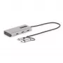 StarTech.com USB-C multiport-adapter met aangebrachte USB-C-naar-USB-A-dongle, dual HDMI (4K30Hz/1080p60Hz), 3x USB-A 5Gbps, mini travel dock, laptop-dockingstation, 1,3ft/40cm kabel