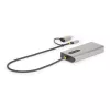 StarTech.com USB-C multiport-adapter met aangebrachte USB-C-naar-USB-A-dongle, dual HDMI (4K30Hz/1080p60Hz), 3x USB-A 5Gbps, mini travel dock, laptop-dockingstation, 1,3ft/40cm kabel