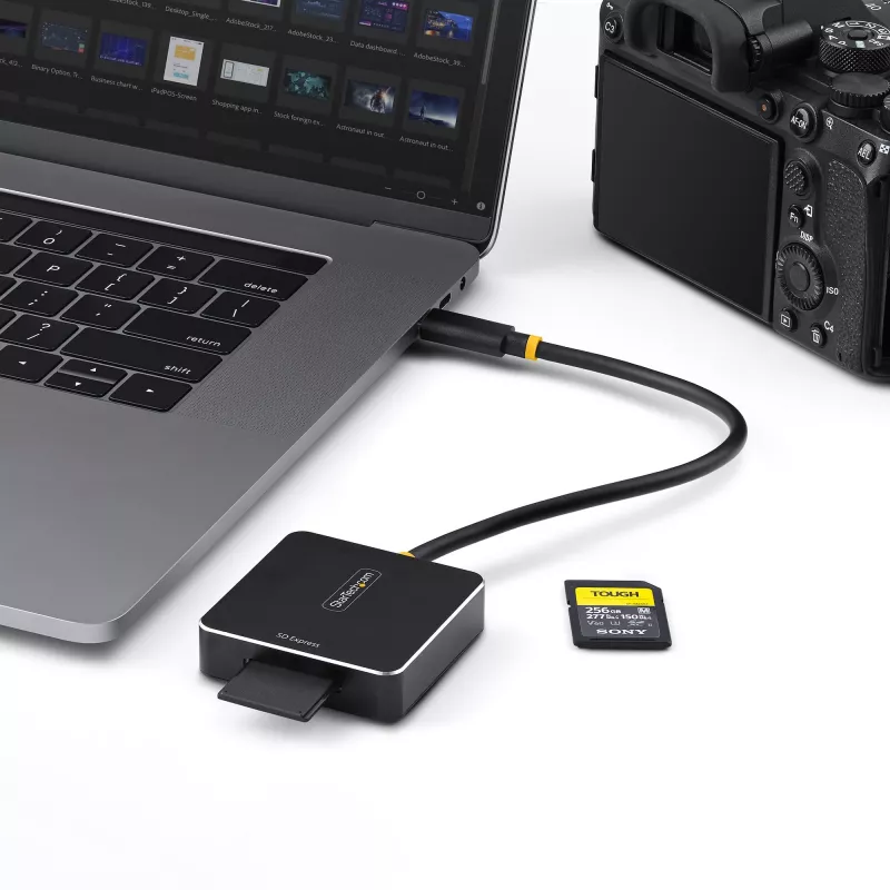 StarTech.com 1B-USB-C-SDE-ADAPTER kaartlezer USB 3.2 Gen 2 (3.1 Gen 2) Type-C zwart
