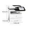 HP LaserJet Enterprise MFP M528dn, laser, monodruk, 1200 x 1200 DPI, A4, direct printen, zwart, wit