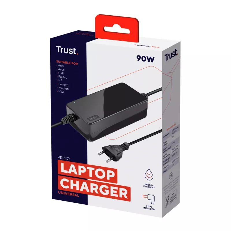 Trust Primo universele 90W laptop-oplader
