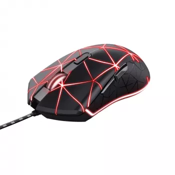 Trust GXT 133 Locx muis gaming rechtshandig USB Type-A optisch 4000 DPI
