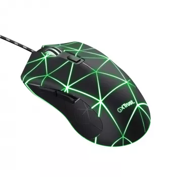Trust GXT 133 Locx muis gaming rechtshandig USB Type-A optisch 4000 DPI