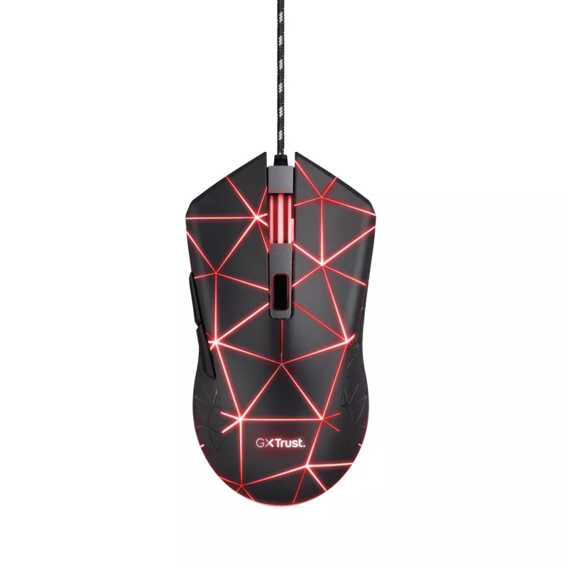 Trust GXT 133 Locx muis gaming rechtshandig USB Type-A optisch 4000 DPI