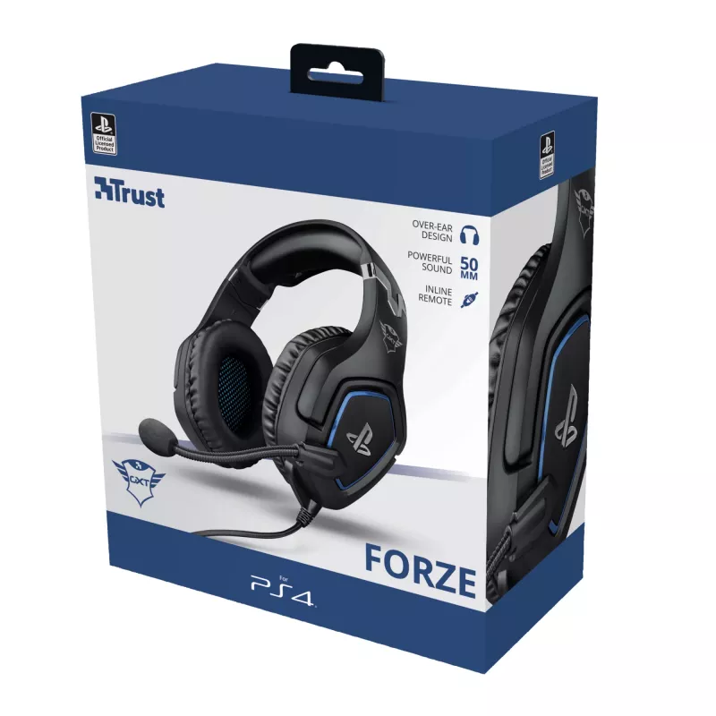 Trust GXT 488 Forze PS4 Headset bedraad hoofdband gaming zwart
