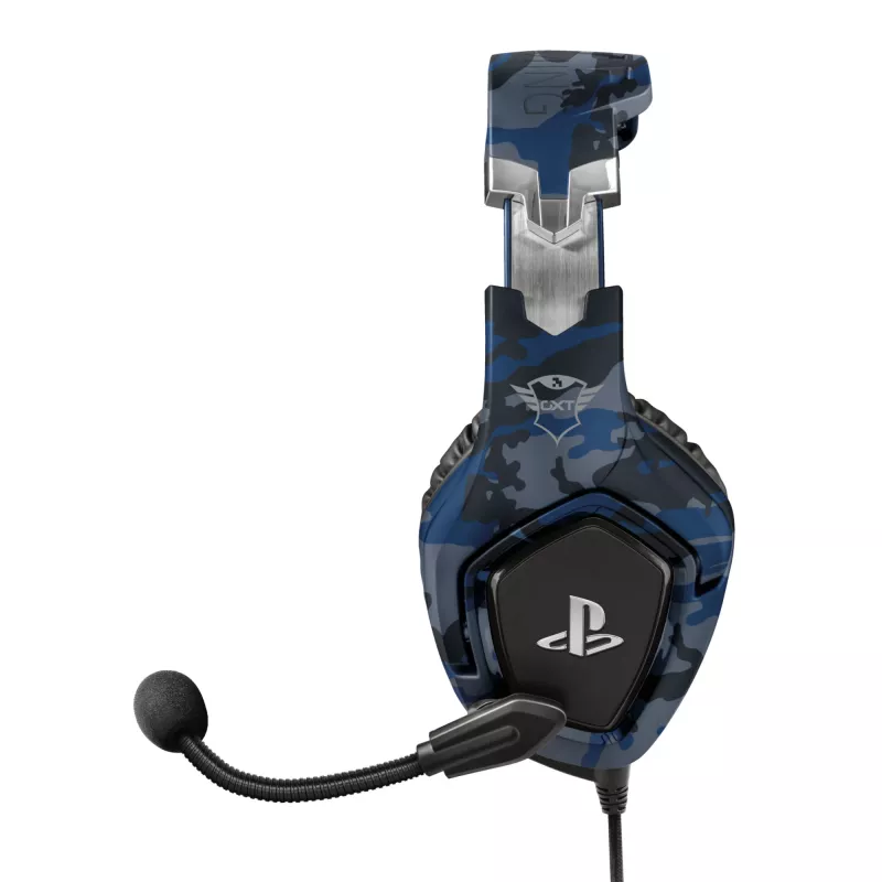Trust GXT 488 Forze PS4 Headset bedraad hoofdband gaming zwart, blauw