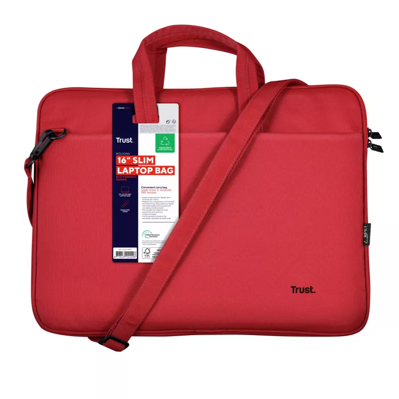 Trust Bologna 40,6 cm (16 inch) aktentas rood