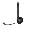 Trust 24659 hoofdtelefoon/headset bedraad hoofdband gesprekken/muziek zwart
