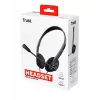 Trust 24659 hoofdtelefoon/headset bedraad hoofdband gesprekken/muziek zwart