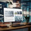 StarTech.com 24 inch 16:9 anti-blauwlichtfilter, blauwlicht beeldschermfilter voor 24 inch computermonitor, vermindert oogbelasting, dubbele montageopties, TAA-conform