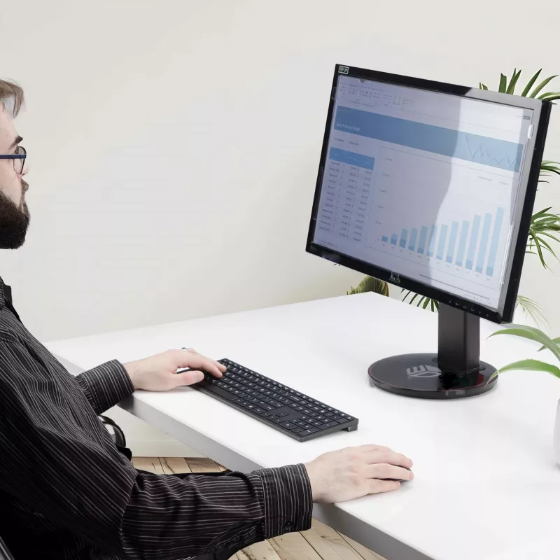 StarTech.com 24 inch 16:9 anti-blauwlichtfilter, blauwlicht beeldschermfilter voor 24 inch computermonitor, vermindert oogbelasting, dubbele montageopties, TAA-conform